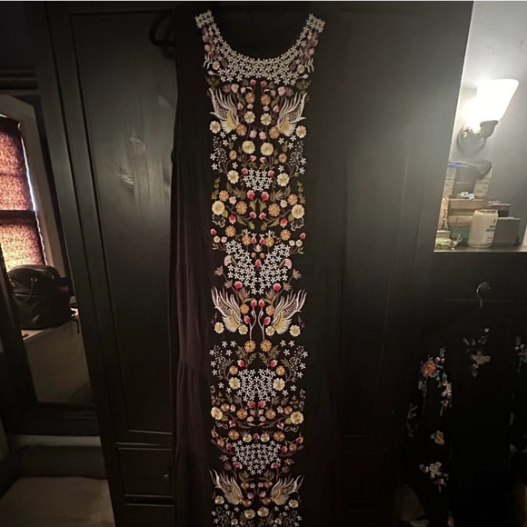 Anthropologie Samant Chauhan Embrodiered Dress - Plus Size 22W - Picture 4 of 4